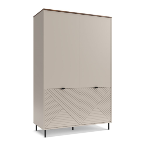 EVO wardrobe 4d cashmere / castello oak
