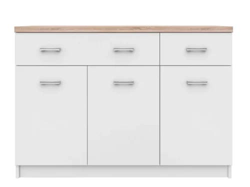 TOP MIX chest of drawers, 3 drawers, white