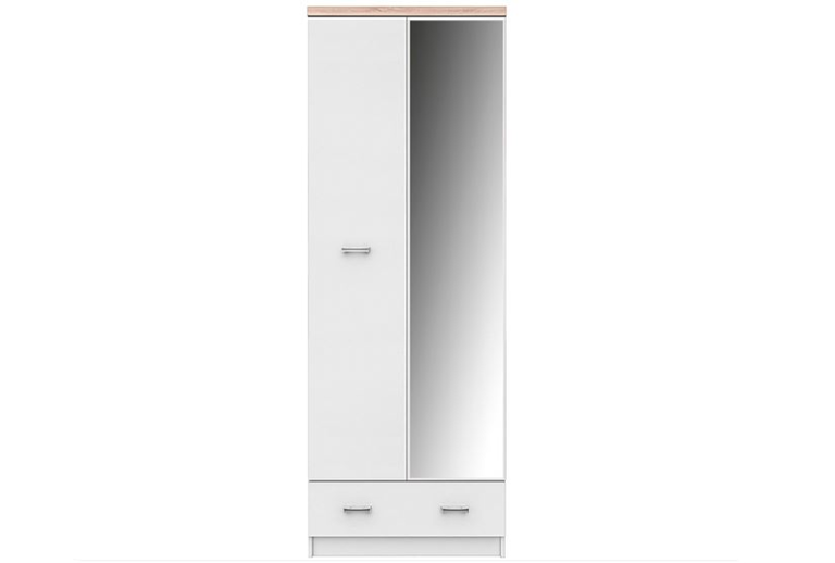 TOP MIX wardrobe with mirror, 2 pcs/60 cm, white