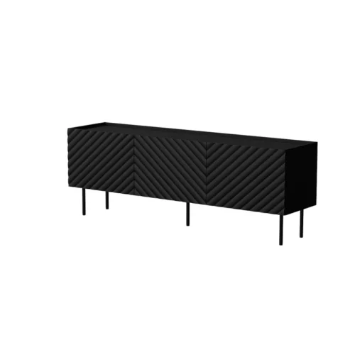 LUCCA TV CABINET MATT BLACK 165