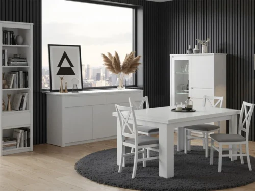 ERDEN extendable table 160/210 white