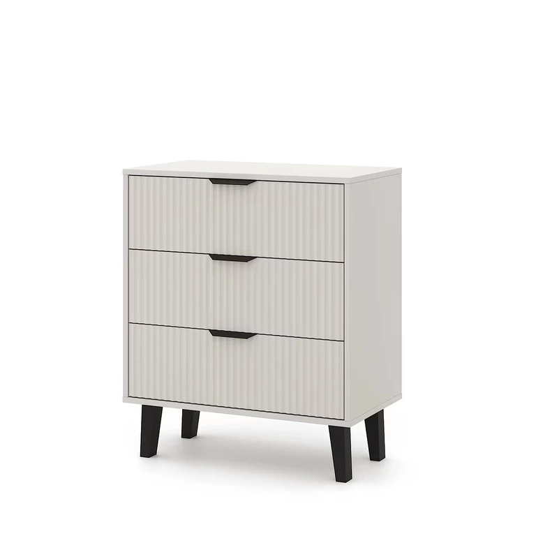 BORG DUO chest of drawers, 3 drawers, cashmere
