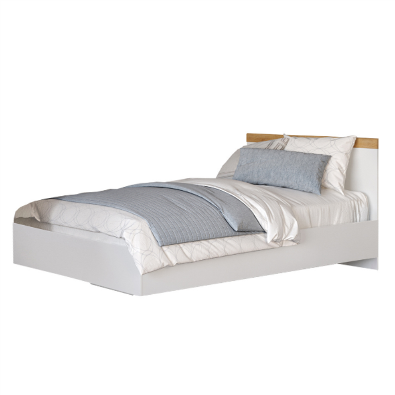 VIGO BOS bed 90 white / wotan oak