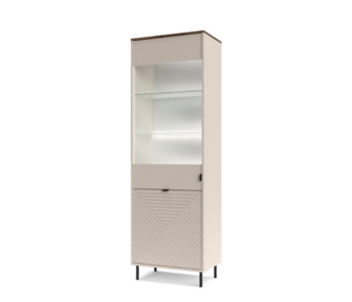 EVO display case, 1 pc., 1 pc., cashmere/oak color