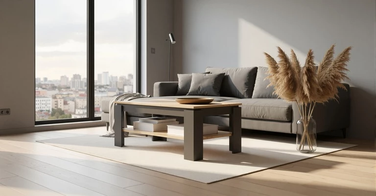 ESTEBAN bench 110 graphite / oak evok