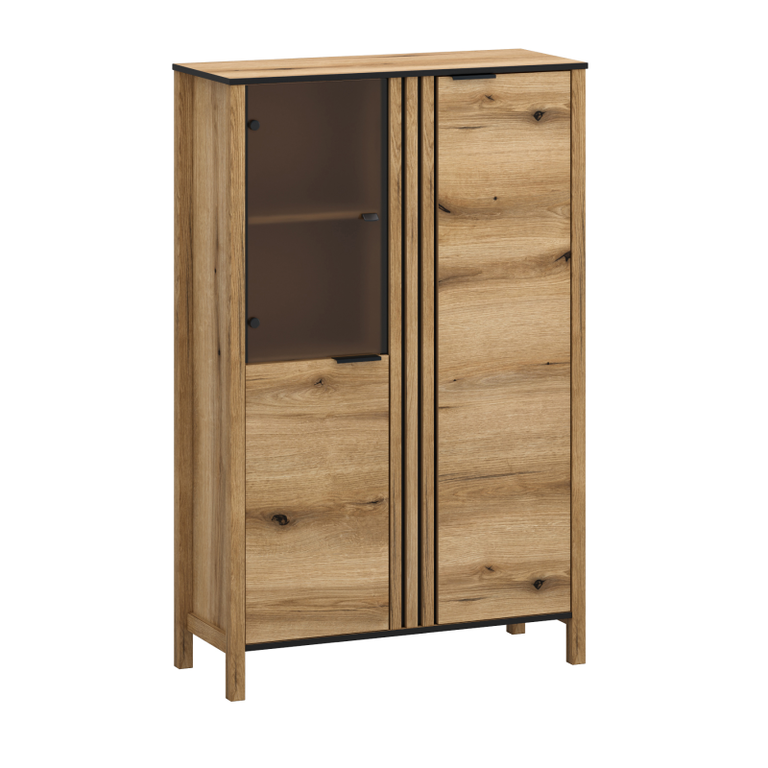 HELIX low display case, 2 pcs., 1 pc., oak color, evok