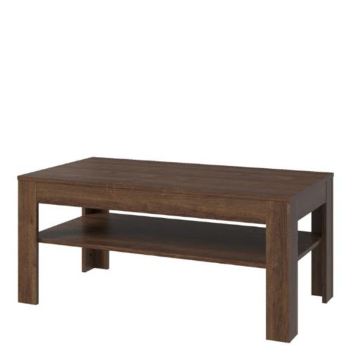 BRASS coffee table 110 brown oak