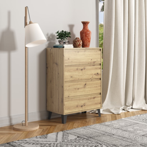 BORG Chest of drawers 4S/70 oak color