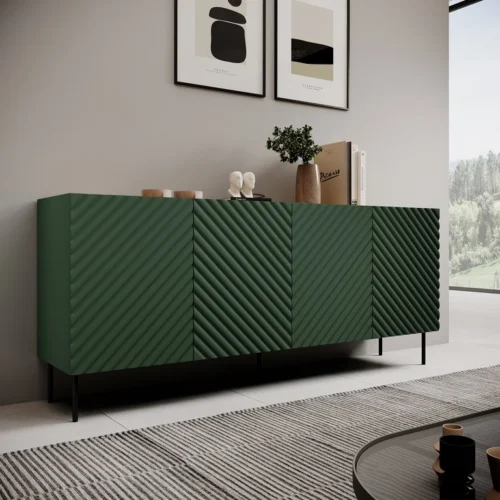 ONDA chest of drawers, 4 drawers, 2 drawers, green