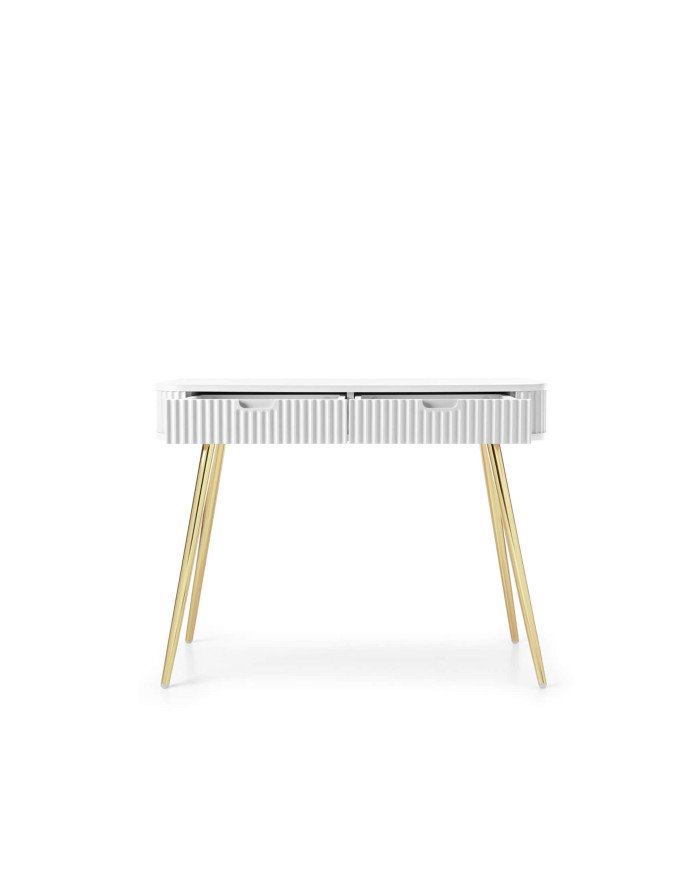 Zova T-103 dressing table, console, with drawers, white - Image 3