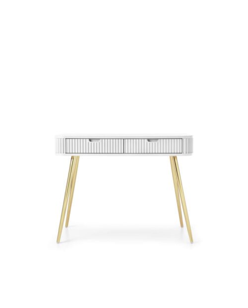 Zova T-103 dressing table, console, with drawers, white