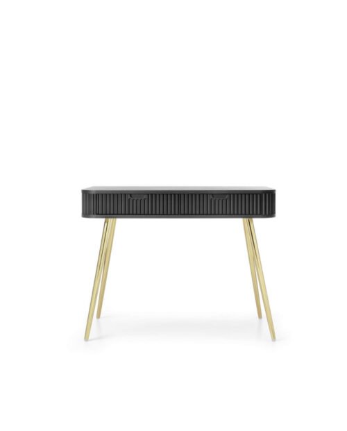 Zova T-103 dressing table, console, with drawers, black