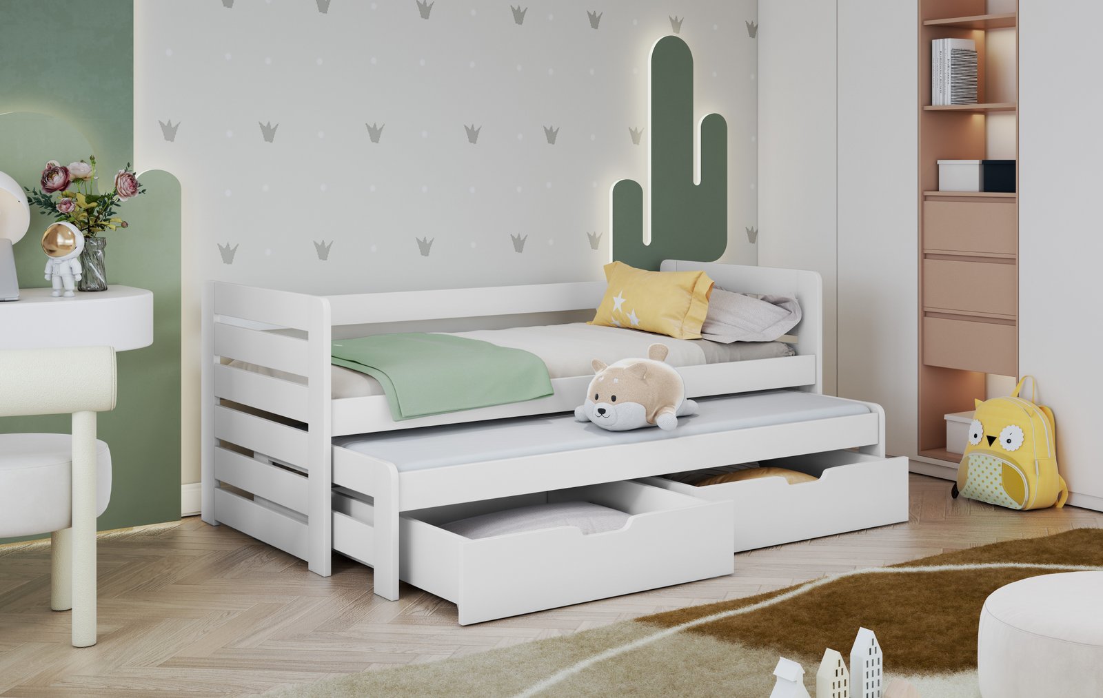 TOMASZ youth folding bed for 2 persons 90x200 cm - Image 5