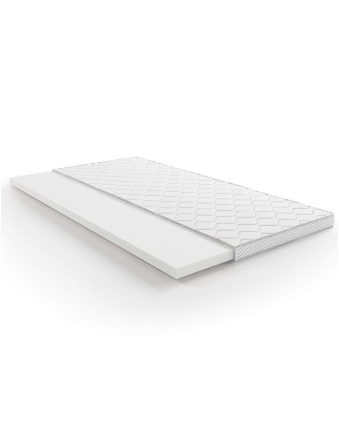 Mattress topper 200x200 cm, highly elastic foam HR 4 cm, removable cover, H4, Comforteo - Image 3