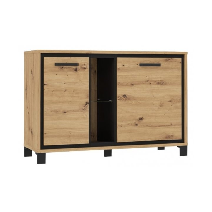 Trondheim chest of drawers L TDHK232L Artisan Oak / Black Oak Forte