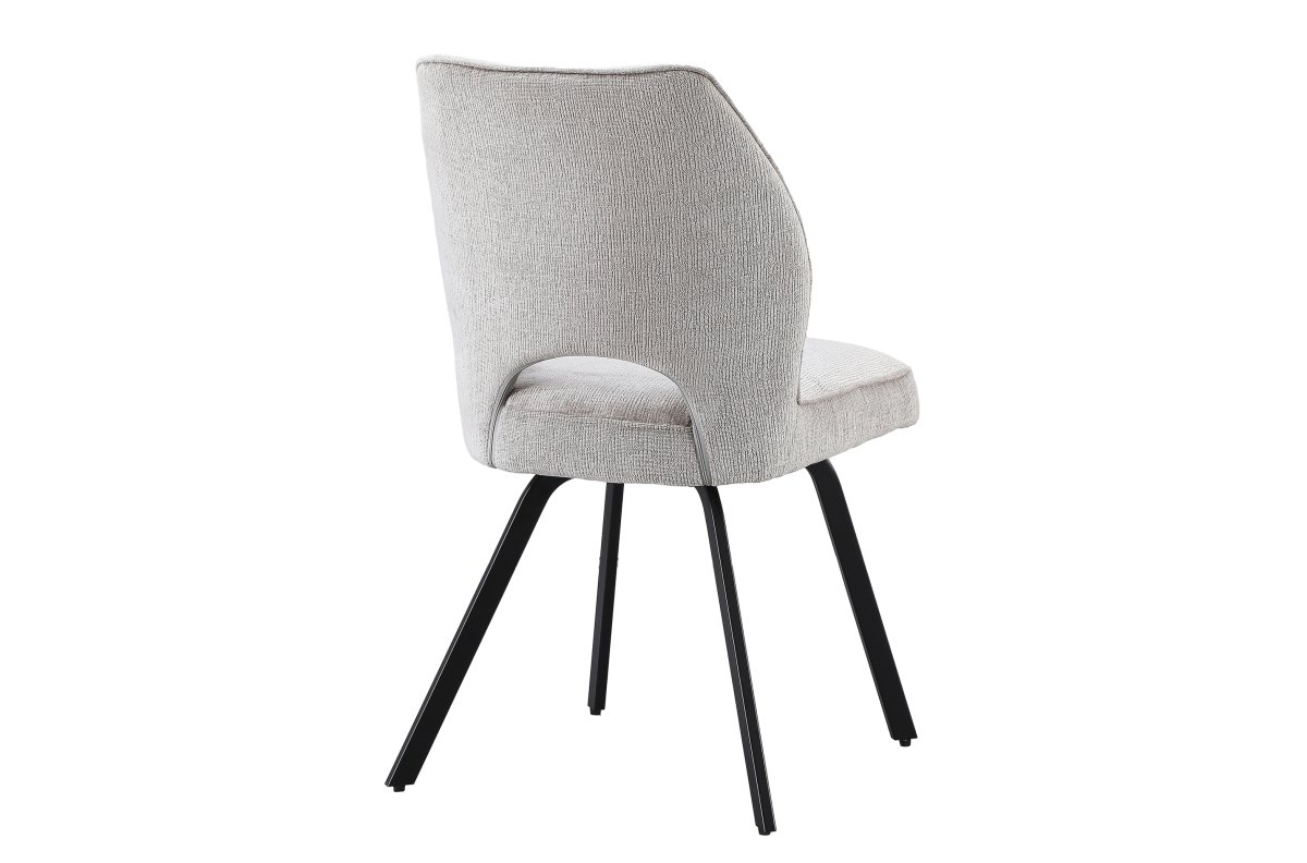 TULIP dark beige (fabric UF980-03) - MODERN UPHOLSTERED CHAIR FOR LIVING ROOM / DINING ROOM / OFFICE / LOUNGE - Image 4
