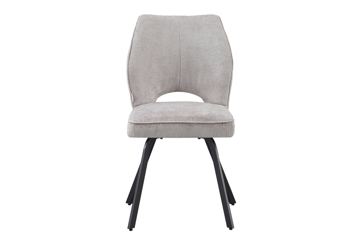 TULIP dark beige (fabric UF980-03) - MODERN UPHOLSTERED CHAIR FOR LIVING ROOM / DINING ROOM / OFFICE / LOUNGE - Image 6