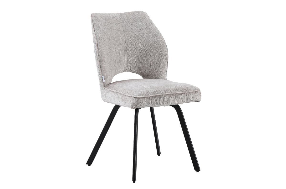 TULIP dark beige (fabric UF980-03) - MODERN UPHOLSTERED CHAIR FOR LIVING ROOM / DINING ROOM / OFFICE / LOUNGE