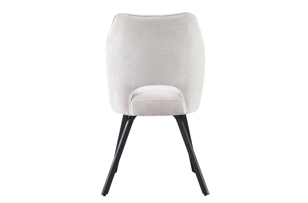 TULIP light beige (fabric UF980-02) - MODERN UPHOLSTERED CHAIR FOR LIVING ROOM / DINING ROOM / OFFICE / LOUNGE - Image 7