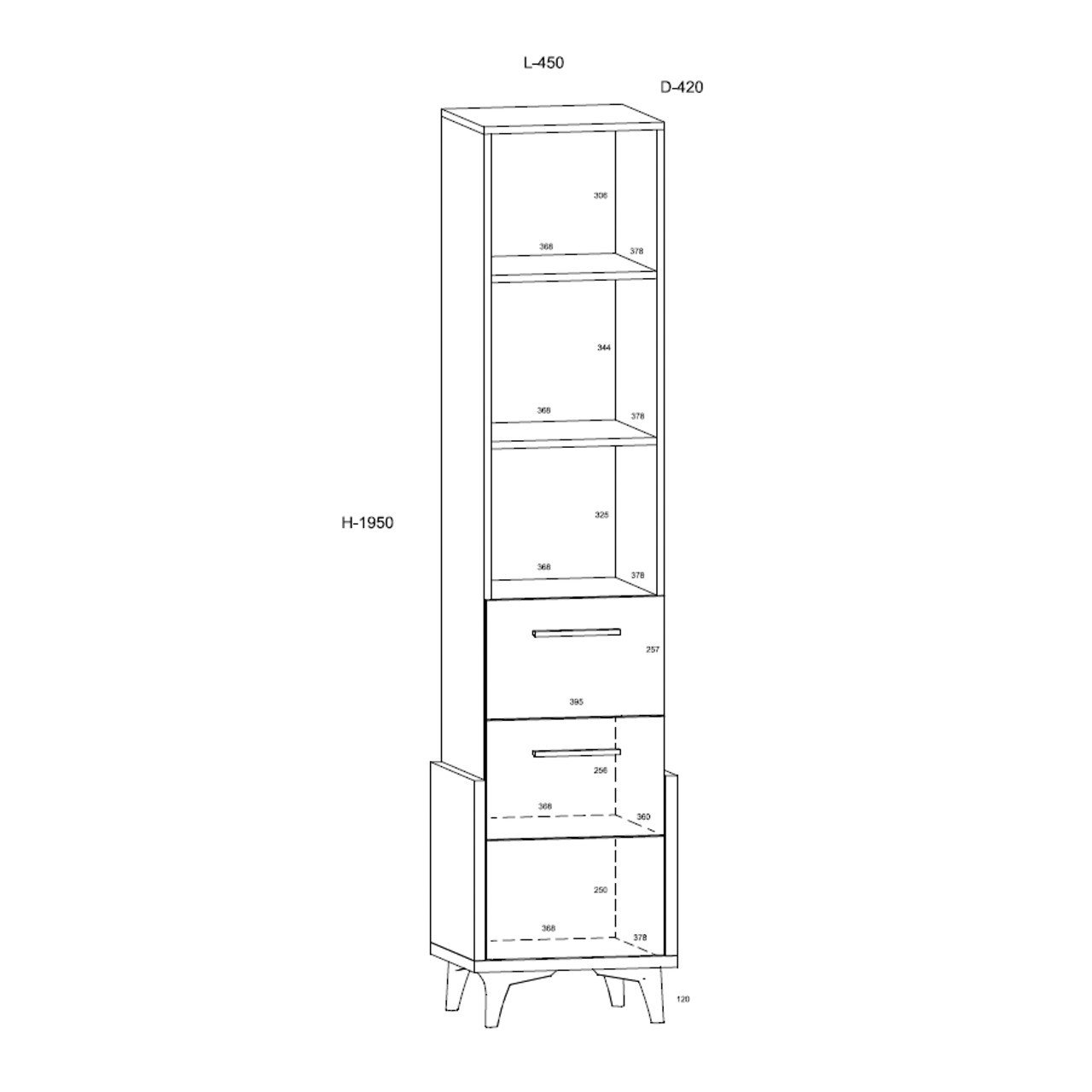 HEY furniture _14 shelf 45w - Image 6