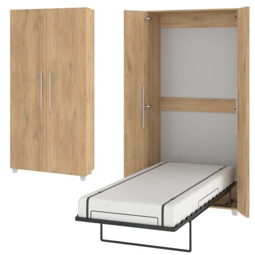 Vertical wall bed TEDDY 90 cremona oak color