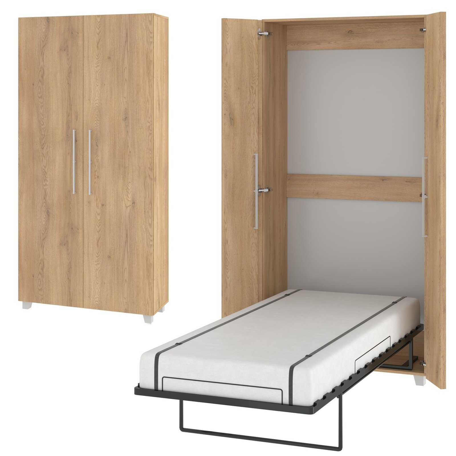 Vertical wall bed TEDDY 90 cremona oak color