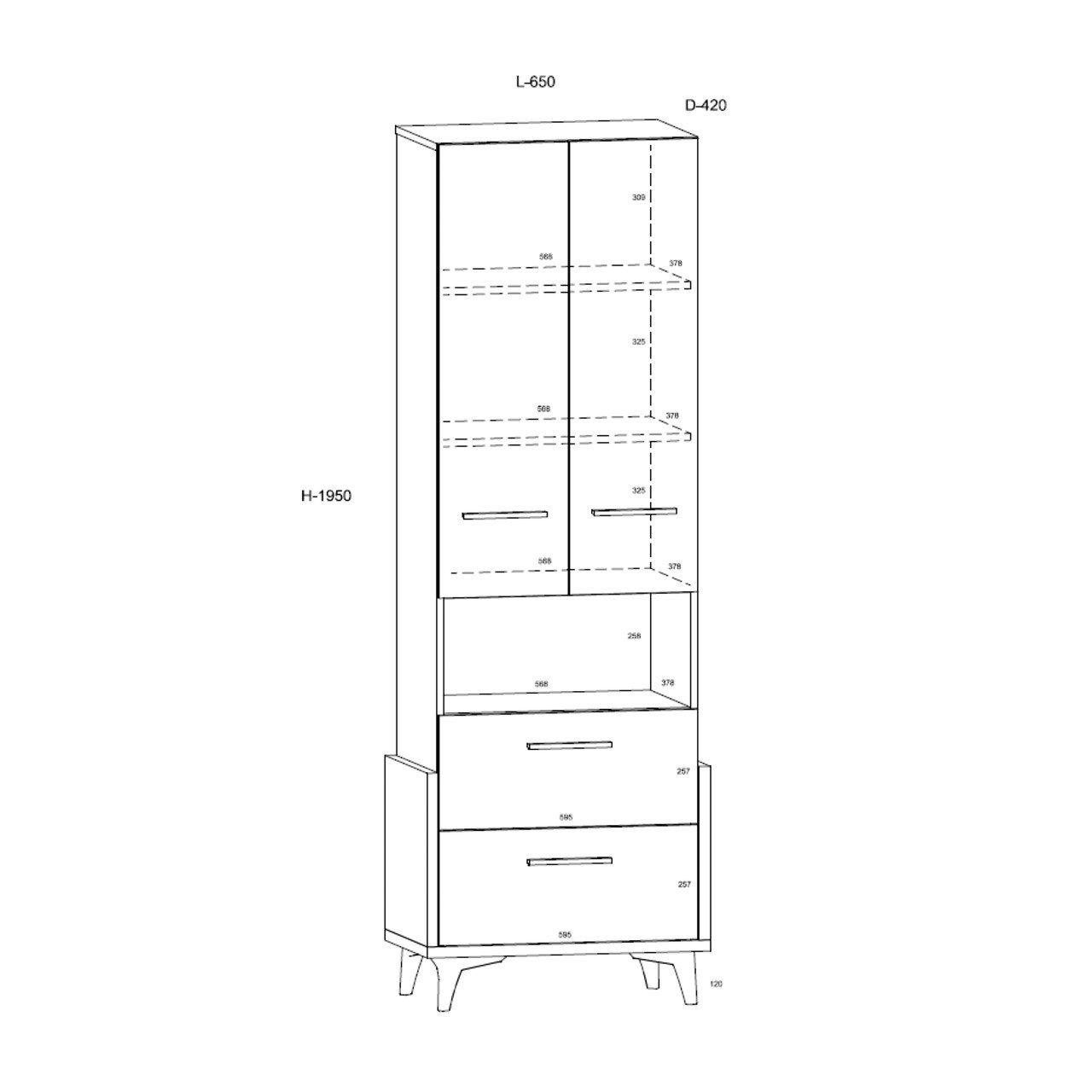 HEY furniture _17 shelf 65w - Image 6