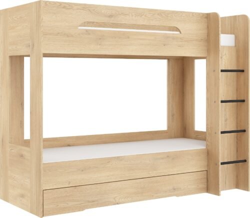 Bunk bed for children or youth, 80×200, BLIN, cremona oak