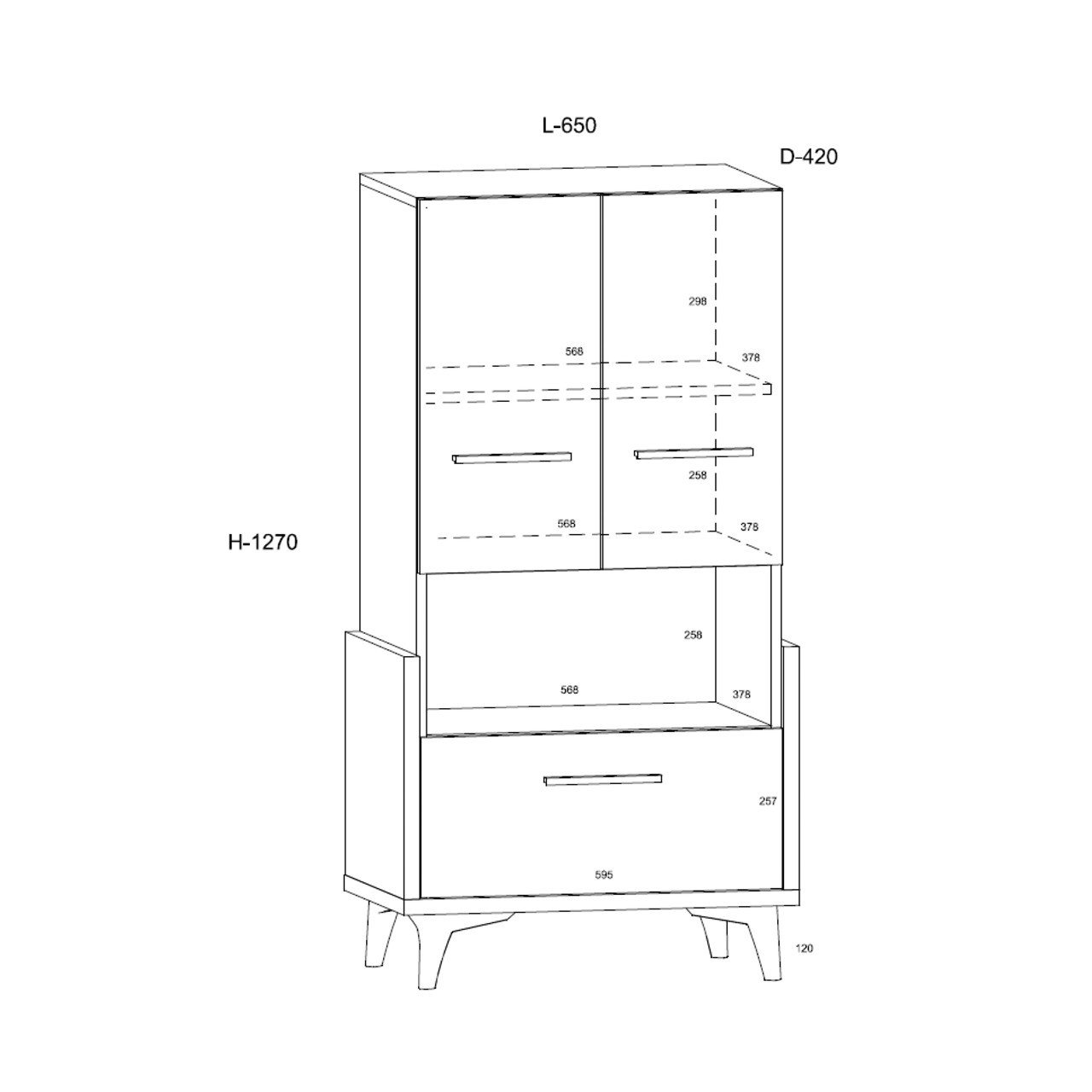 HEY furniture _15 shelf 65n - Image 6