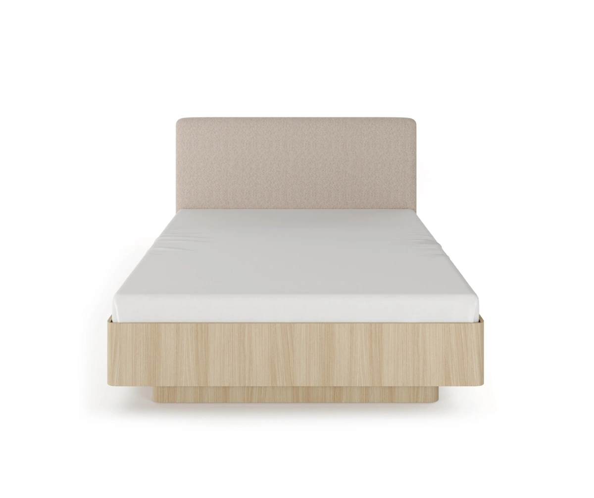 Bed with soft headboard and storage box 160x200 cm Viki - Image 3