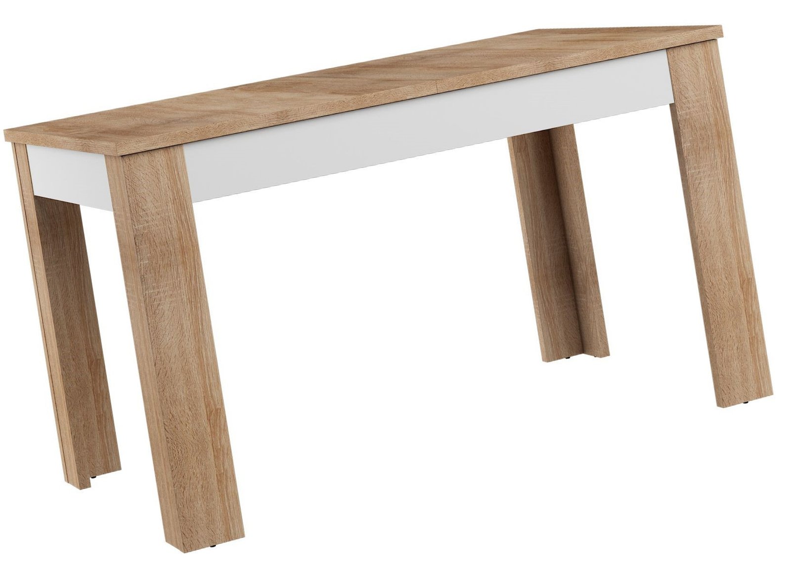 HYBRID 22 furniture, extendable table for living room, dining room, Sonoma oak, whiteHYBRID - Image 4