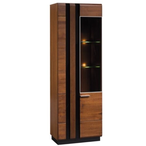 Porti display cabinet, type 11, antique oak, Szynaka furniture