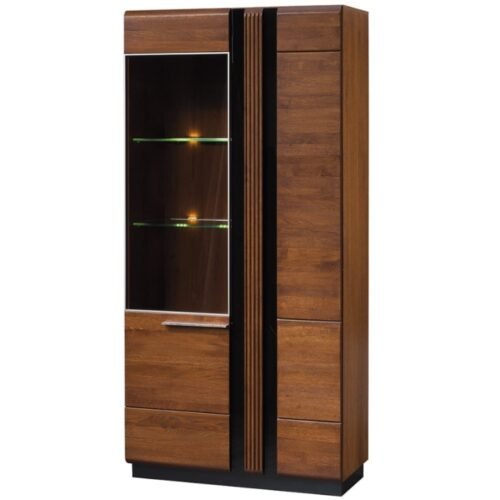 Porti display cabinet, type 12, antique oak, Szynaka furniture
