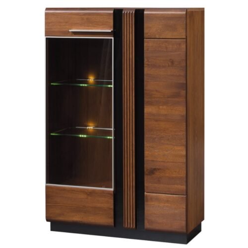 Porti display cabinet, type 15, antique oak, Szynaka furniture
