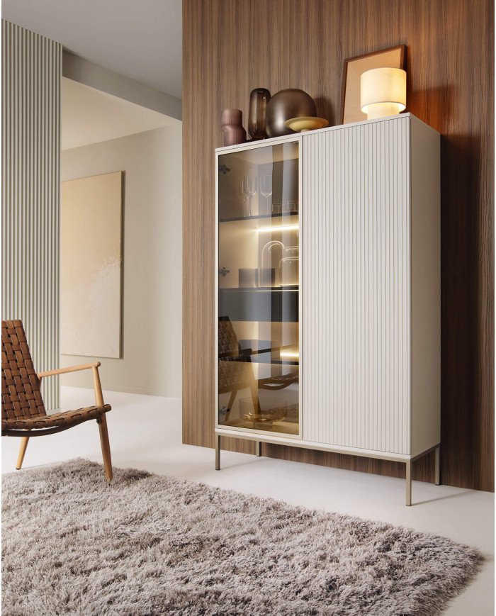 Sento WTSZ104 display case, two doors, with lighting, cashmere table top - Image 7