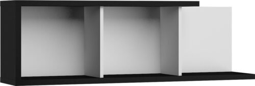 HYBRID 15 furniture wall shelf for living room, black and whiteHYBRID