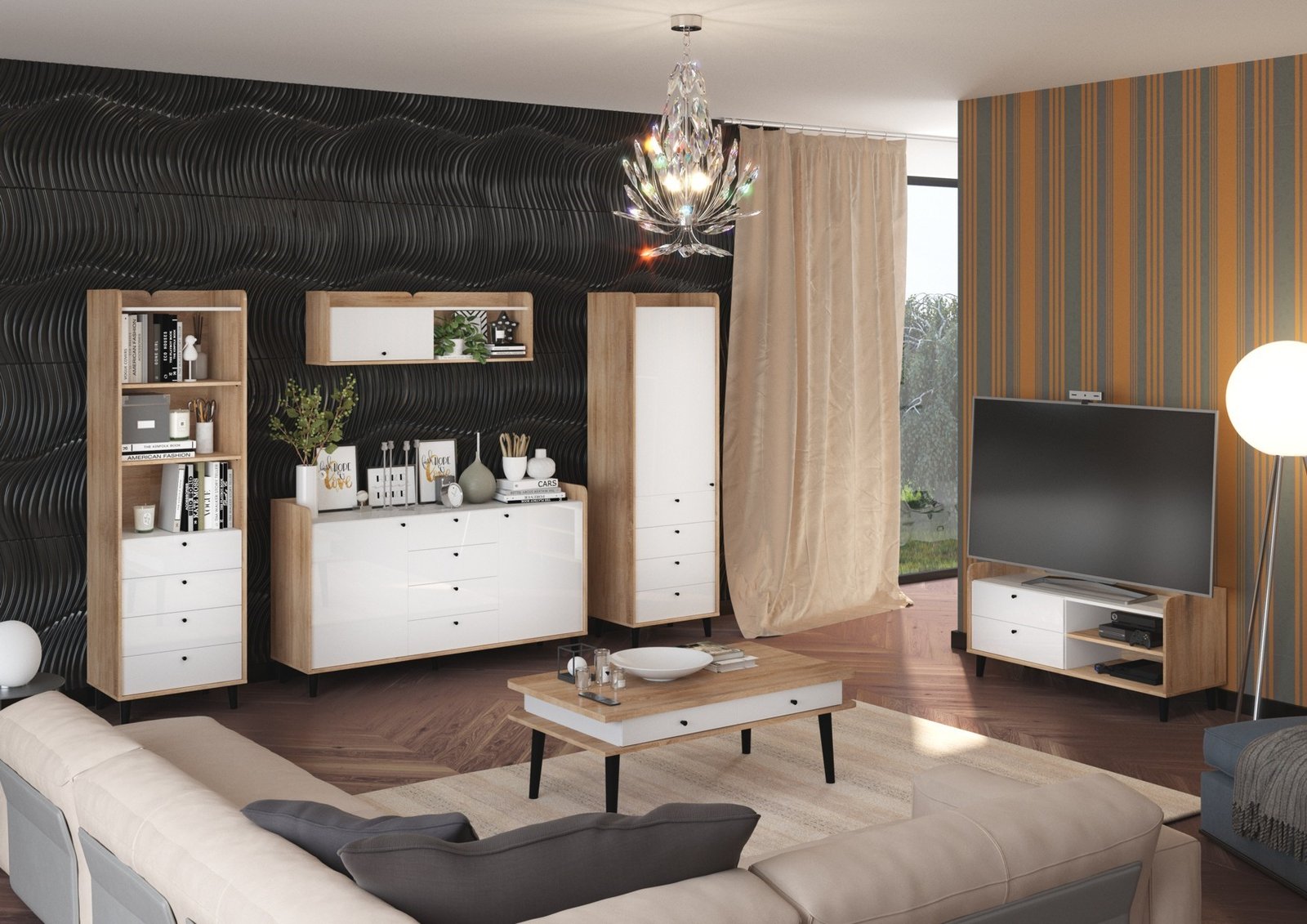 DOLCE furniture #3 living room set with wall cabinet - Image 5