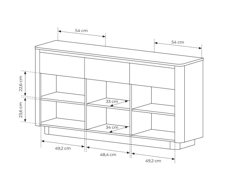 3D3S Torro chest of drawers with cabinets and drawers - Image 6