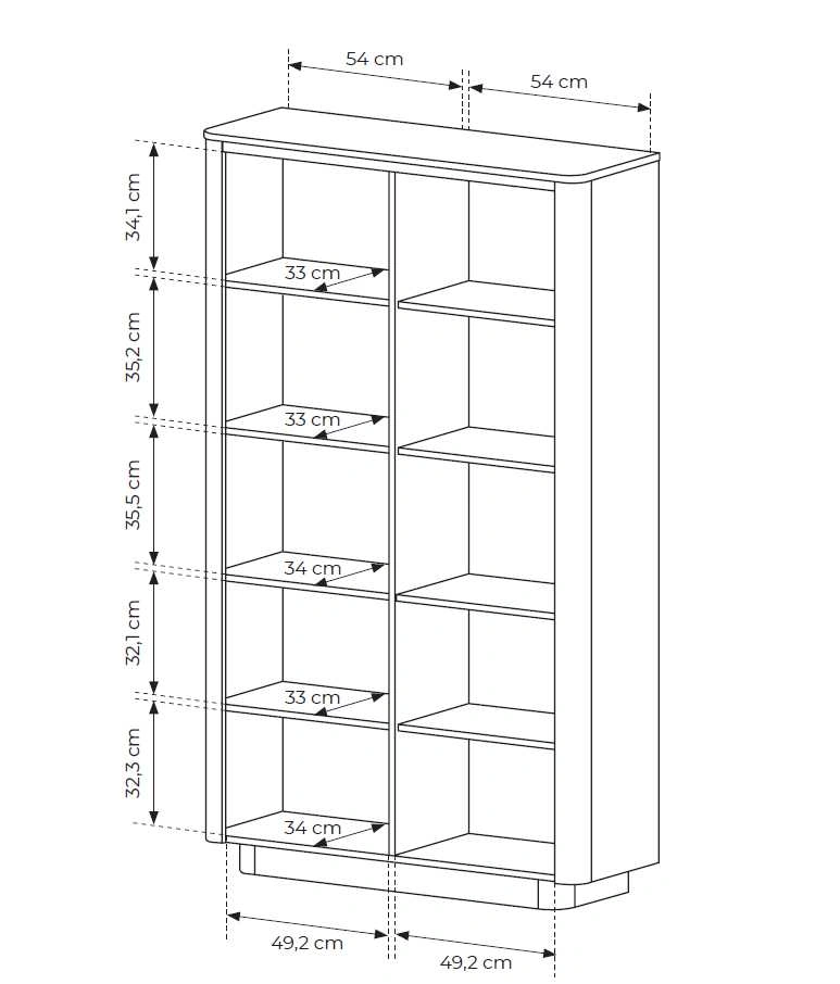 Torro bookcase with cabinets and shelves - Image 6