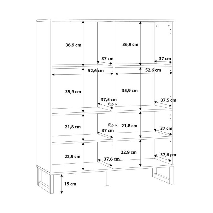 High chest of drawers Brittany BQTK422-M731 Forte - Image 7
