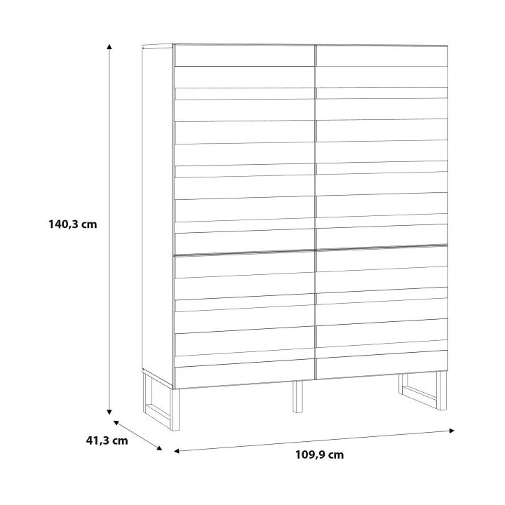 High chest of drawers Brittany BQTK422-U59 Forte - Image 7