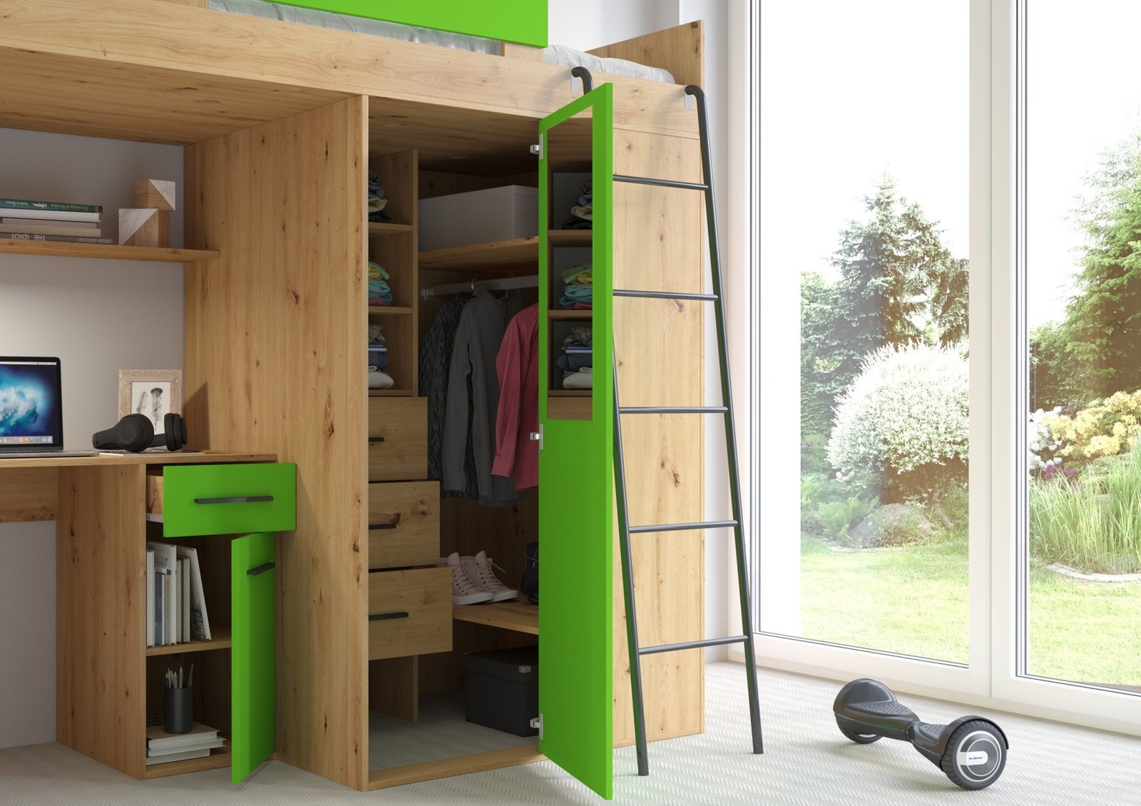 RAVENA P mezzanine without fabric, artisan / green - Image 4