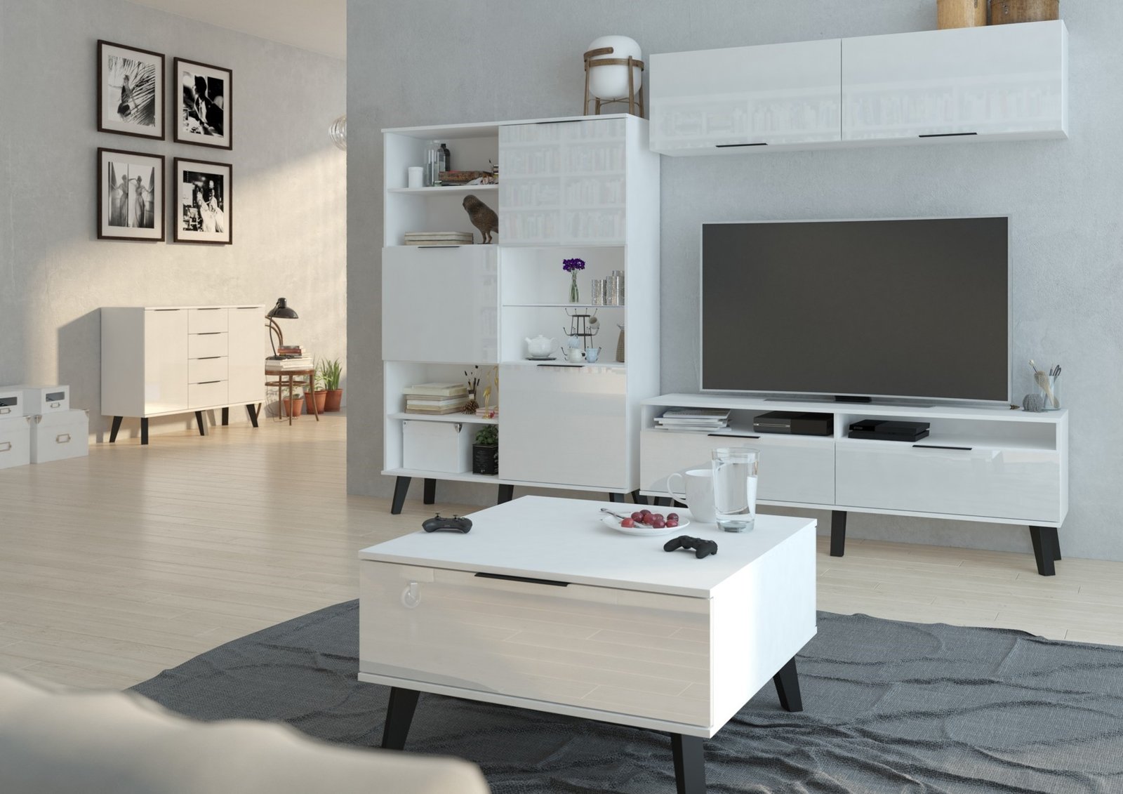 SVEN furniture set No. 1, wall-mounted living room cabinet - Image 3