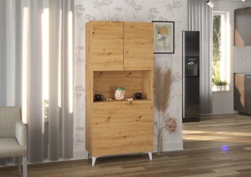 MEGAN furniture, 1 shelf + table, oak
