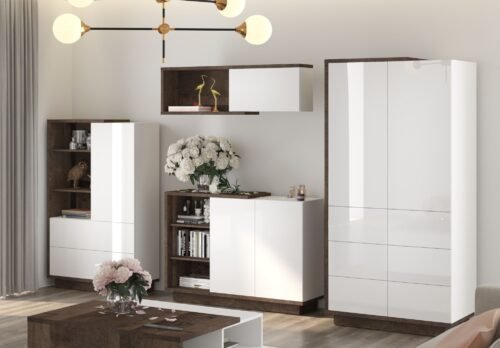 HYBRID furniture #4 room bookshelf chest of drawers wardrobe shelf oak grange white glossyHYBRID