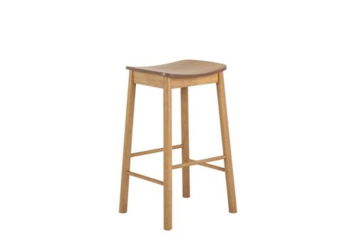 ZARION natural oak – WOODEN BAR CHAIR FOR KITCHEN, LIVING ROOM, RESTAURANT