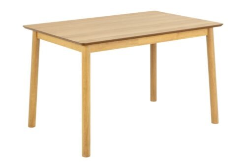 ZARION natural oak – KITCHEN TABLE 120 cm, WOOD VENEER