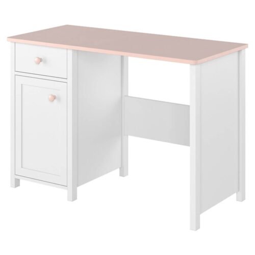 LUNA LN-03 desk white/pink