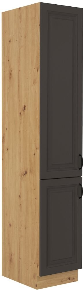 Stillo artisan/graphite 40 cm pantry cabinet with shelves DK-210 2F