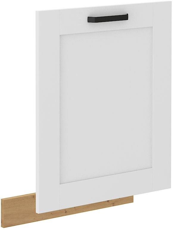Dishwasher front, 60 cm, coated panel, Luna white/artisan, ZM, 713x596
